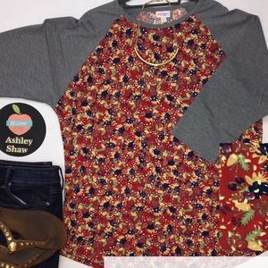 🚨SALE🚨LuLaRoe Floral Randy Baseball Tee- N…